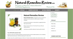 Desktop Screenshot of natural-remedies-review.com