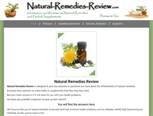 Tablet Screenshot of natural-remedies-review.com